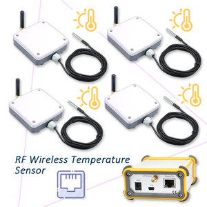 ระบบตรวจสอบอุปกรณ์อุตสาหกรรมระยะไกล ระบบเตือนภัย ระบบตรวจสอบระยะไกล 4 ชุด เกตเวย์วัดอุณหภูมิแบบไร้สาย - Product Image 1