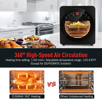 Nouvelle tendance : Friteuse à air électrique en acier inoxydable 220V, multifonction numérique pour la cuisson et la grillade à domicile
