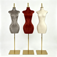 Mannequins Tailleur avec torse et base 1/2 Torse Mannequin Femme Tailleur Blanc Lady Mannequins Tailleur avec torse et base