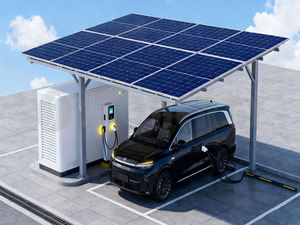 Fournisseur chinois de système solaire photovoltaïque pour carport hautement imperméable avec borne de recharge personnalisable - Product Image 2