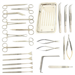 Juego de Instrumentos de Cirugía Plástica y Veterinaria de 25 Piezas, Acero Inoxidable, Reutilizables - Product Image 2