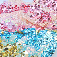 Nanyee Textile 9 + 18mm Rose Et Nude Disque Surdimensionné Tissus À Paillettes Mixtes Pour Mini Robe Cami