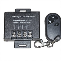 Contrôleur de variateur LED sans fil IR RF 5V 12V 24V 220V DC 12V 24V 30A 90A pour bande LED, excellent rapport qualité-prix, vente en gros