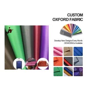 Bajo MOQ poliéster Oxford 210D 420D tela recubierta de Pvc con revestimiento de Pu para equipaje de bolsa