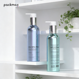 Custom Logo Aluminum <b>Bottle</b> for Cosmetic Skin Care-Light Proof Airtight Shampoo Lotion Container OEM Brand <b>Pump</b> Screen Printing - Product Image 6