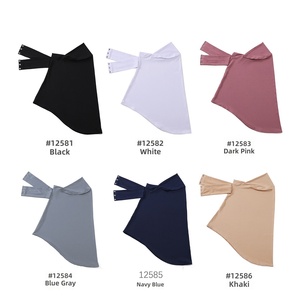 Voile instantané personnalisé en gros, prêt-à-porter, couleur unie, luxueux, en modal, avec bonnet intérieur extensible, pour musulmanes - Product Image 3