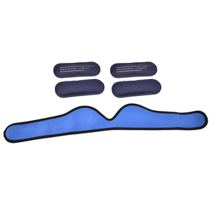 Compresa Facial de Neopreno para Dolor de Mandíbula, Terapia Postoperatoria Dental, Máscara Ajustable de Compresión Fría/Caliente, Azul - Product Image 5