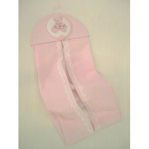 Porta Pannolini ZEPHIR Orso Rosa - Product Image 1