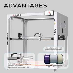 Impresora <span class=keywords><strong>3D</strong></span> FDM Grande Personalizable de Fábrica, JUMO PRO <span class=keywords><strong>3D</strong></span>, Tamaño de Moldeo de 1000 mm, Extrusor Doble, Cama Calefactada, Impresión en una Sola Pieza - Product Image 4