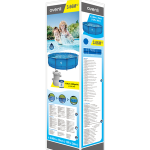 Couverture de piscine ronde en acier Jilong Avenli 2022ss 3,0 m * 76 cm pour enfants - Product Image 5