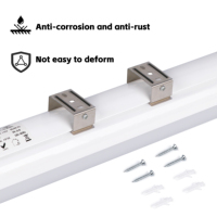 Lámpara LED Tri-Proof IP66 Impermeable, Totalmente de PC, Enlazable, Hermética, 20W 40W 60W para Almacenes Industriales y Garajes