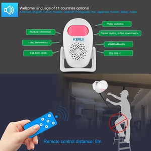 KERUI M120 Thông Minh 100db PIR Hồng Ngoại Chống Trộm Chống Trộm Chào Mừng Bạn Đa Chức Năng Của Con Người Chuyển Động Detector Cho Nhà Để Xe Cửa Hàng An Ninh Nhà - Product Image 2