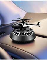 Diffuseur de parfum solaire pour voiture en forme d'hélicoptère avec lumière, décoration et aromathérapie automobile