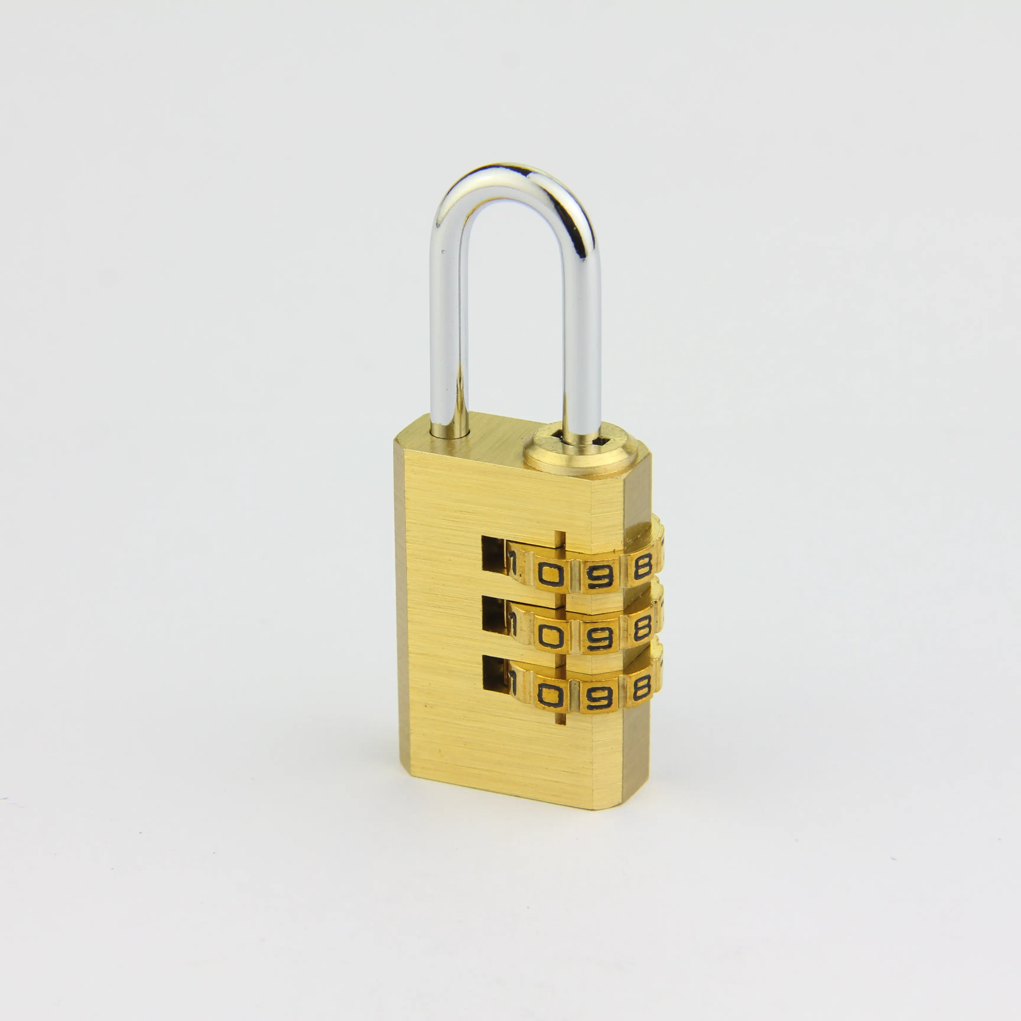 Factory OEM candado KP213 brass combination padlock luggage lock 21mm * 3 digital padlock