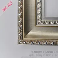 Cadre Photo en argent massif, miroir Baroque pour décor artistique mural