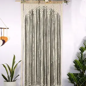 Boho Curtains for Bedroom Crochet Curtains for the living room Door Curtain