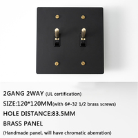 Siyah pirinç paneli plaka ev otel lüks geçiş amerikan standart 110V çekme anahtarı LED Dimmer GFCI 15V USB soket CS-0260