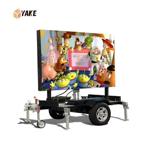 Outdoor P4 2560x1600mm Mobile Trailer Street Advertising Screen Truck Billboard Advertising LED Screen