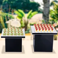 Ensemble de table à desserts en acrylique, présentoir pour desserts, gâteaux, buffet