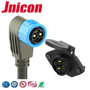 Conector Impermeable Jnicon <span class=keywords><strong>M23</strong></span> Push Lock de 2 Pines para Alimentación y 5 Pines para Datos para Bicicleta Eléctrica - Product Image 1