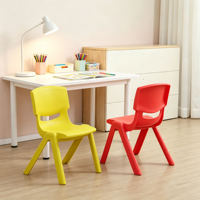 Chaise robuste en plastique pour enfants et étudiants avec dossier – Siège d'apprentissage robuste pour la maternelle, la maison, l'étude, la formation et la salle de classe