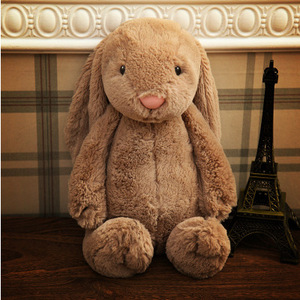Jouet en peluche lapin personnalisé en gros, haute qualité, mignon, en coton PP, rembourré, oreilles longues 30-70cm, lapin de Pâques - Product Image 3