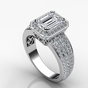 Anello di Lusso da Sposa per Donne, Elegante Stile Occidentale, Accessorio per Proposta di Matrimonio, Regalo - Product Image 1