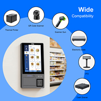 Terminal de Autoservicio Inteligente FYJ F3-K1A con Pantalla Táctil, Escáner de Códigos QR, Lector de Tarjetas NFC, Máquina POS de Pared para Centros Comerciales