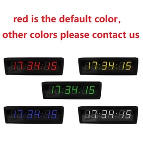 YIZHI kırmızı 1.8 inç 6 haneli elektronik Led ekran dijital saatler ev masası ofis saat geri sayım sayacı kronometre fonksiyonu ile - Product Image 4