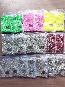 Strass en verre en gros pour téléphone, pierre scintillante, <span class=keywords><strong>cristal</strong></span> <span class=keywords><strong>violet</strong></span> flamme, strass non thermocollants, strass ronds à dos plat - Product Image 3