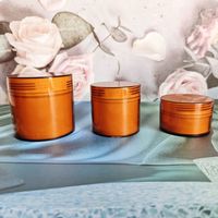 Pot vide en plastique PET double couche 50g/100g avec bouchon à vis, sérigraphié sur mesure, vente en gros, pour crème démaquillante