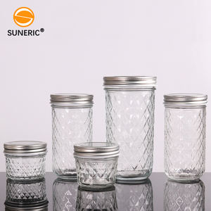 Recipientes de Almacenamiento de Alimentos para Cocina, Herméticos, Frascos Pequeños para Mermelada y Miel, Frascos de Vidrio Tipo Mason de 4, 8, 15, 16 y 21 oz con Tapas Doradas - Product Image 2