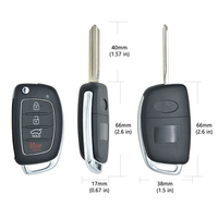 Usine Universal Auto Smart Control Remplacement de voiture Clé vierge Télécommande sans fil Clé de voiture à 4 boutons