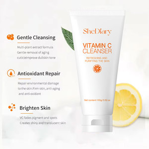 Limpiador Facial <span class=keywords><strong>con</strong></span> Vitamina C, Espuma Limpiadora Profunda Hidratante e Iluminadora, Niacinamida, <span class=keywords><strong>Aloe</strong></span> Vera, Fabricante OEM de Productos para el Cuidado de la Piel - Product Image 2