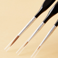 BOMEIJIA Ensemble de 11 pinceaux à pointe fine avec manche triangulaire en bois - Ensemble de pinceaux professionnels pour artistes pour la gouache