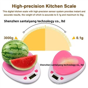 Báscula de Cocina Electrónica en Forma de Corazón 01, Pequeñ<span class=keywords><strong>a</strong></span>, Portátil, <span class=keywords><strong>a</strong></span> Pilas, Multifuncional, para Harina y Hierbas - Product Image 5