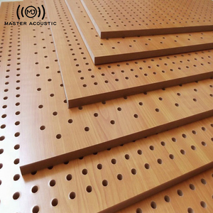 <span class=keywords><strong>Panneau</strong></span> Acoustique <span class=keywords><strong>Perforé</strong></span> au Design Moderne Master Acoustic, Matériau Décoratif Ignifuge et Insonorisant en <span class=keywords><strong>Bois</strong></span> - Product Image 1