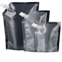 Impression d'emballages personnalisés, petit sac en mylar rechargeable, poche pour jus liquide, gel, avec bec verseur, sac en plastique pour l'eau