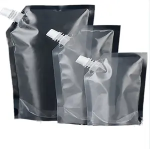 Custom packaging printing small refill mylar bag juice liquid gel pouch with spout Plastic water bag