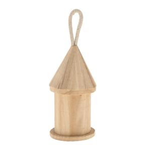 บ้านนกไม้เนื้อแข็งเป็นมิตรต่อสิ่งแวดล้อมทันสมัยแขวนกลางแจ้งกรงสัตว์เลี้ยงลายสัตว์บ้านนกทาสีเป็นมิตรต่อสิ่งแวดล้อม - Product Image 3