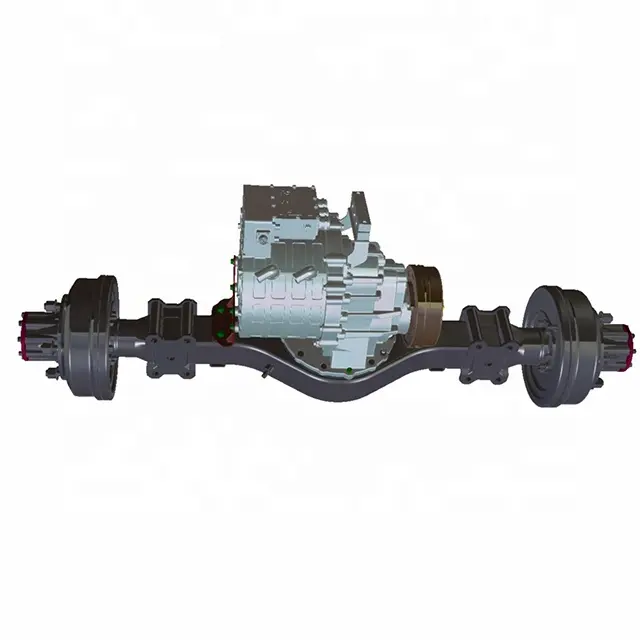 Brogen OEM PMSM motor 88kw elektrikli otobüs motoru otobüs için eksenel akı in-wheel motor