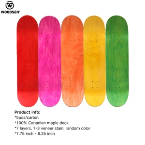 Woodsen 8.25in 825 8.25 Inch 7ply 1-3 Veneer Stain Màu Sắc Ngẫu Nhiên 7 Lớp Canada Maple Trống Ván Trượt Sàn Cho Thiếu Niên - Product Image 3