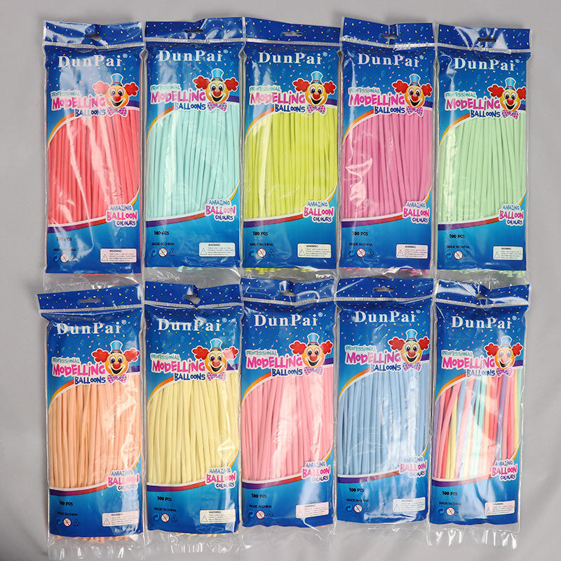 Wholesale Pack of 100 Macaron Pastel Magic Balloons DIY Twisting Balloon 260 Long Halloween Glow Party Balloons and Accessories
