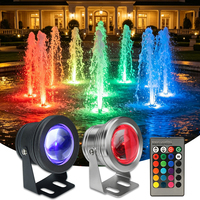 Projecteur de lumière sous-marine RGB 10W LED DC 12V étanche IP68 paysage étang éclairage fontaine piscine ampoule pelouse lampe creusée