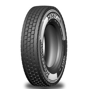 إطار شاحنة للمحور الأمامي 11R22.5 295/75R22.5 بدون أنبوب داخلي، إطارات راديال TBR بنمط مداس عميق للعجلة الأمامية - Product Image 3