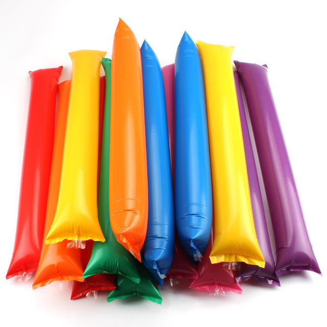Wholesale Cheap Price Custom Eco Friendly Inflatable Cheering Thunder Sticks Noise Makers for Sport Event Party Supplies