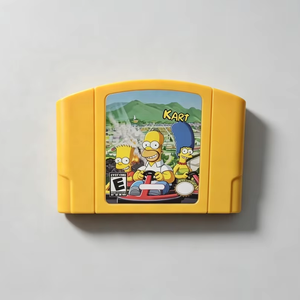 Cartucho <span class=keywords><strong>de</strong></span> Juego para Consola N64, <span class=keywords><strong>de</strong></span> Plástico Amarillo <span class=keywords><strong>de</strong></span> Alta Calidad, Accesorio Protector para Videojuegos, Versión USA/NTSC - Product Image 1