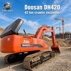 รถขุดขนาดใหญ่ 42 ตัน DOOSAN DX420 มือสอง พร้อมเครื่องยนต์ Cummins มอเตอร์เกียร์ และ PLC - ราคาถูก - Product Image 1