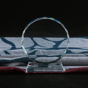 Trofeo di vetro di cristallo vuoto di vendita diretta della fabbrica di Guangzhou trofeo UV personalizzato o incisione laser per il premio aziendale - Product Image 5