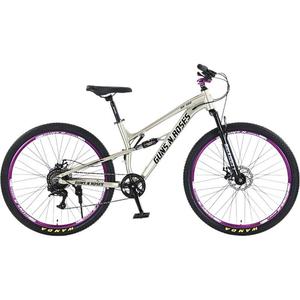 Bicicleta de Montaña con Cuadro de Aluminio, 10 Velocidades, Horquilla de Suspensión de Aire, Frenos de Disco Mecánicos, Buje de 120 Clics, Suspensión Trasera, 100 kg - Product Image 1